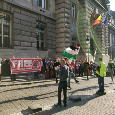 Devant le SPF des Affaires étrangères cet après-midi