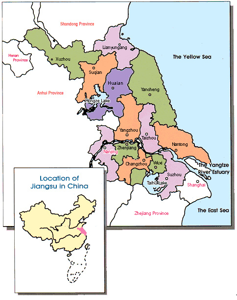 La province du Jiangsu