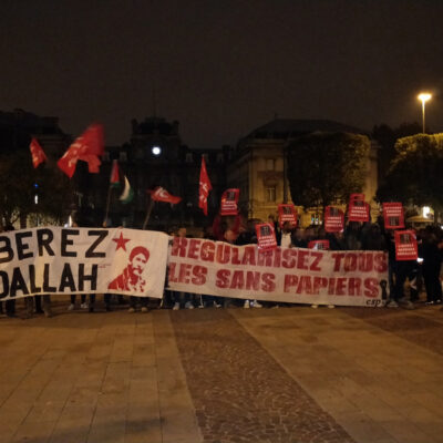Manifestation pour Georges Abdallah et en solidarité avec les sans-papiers