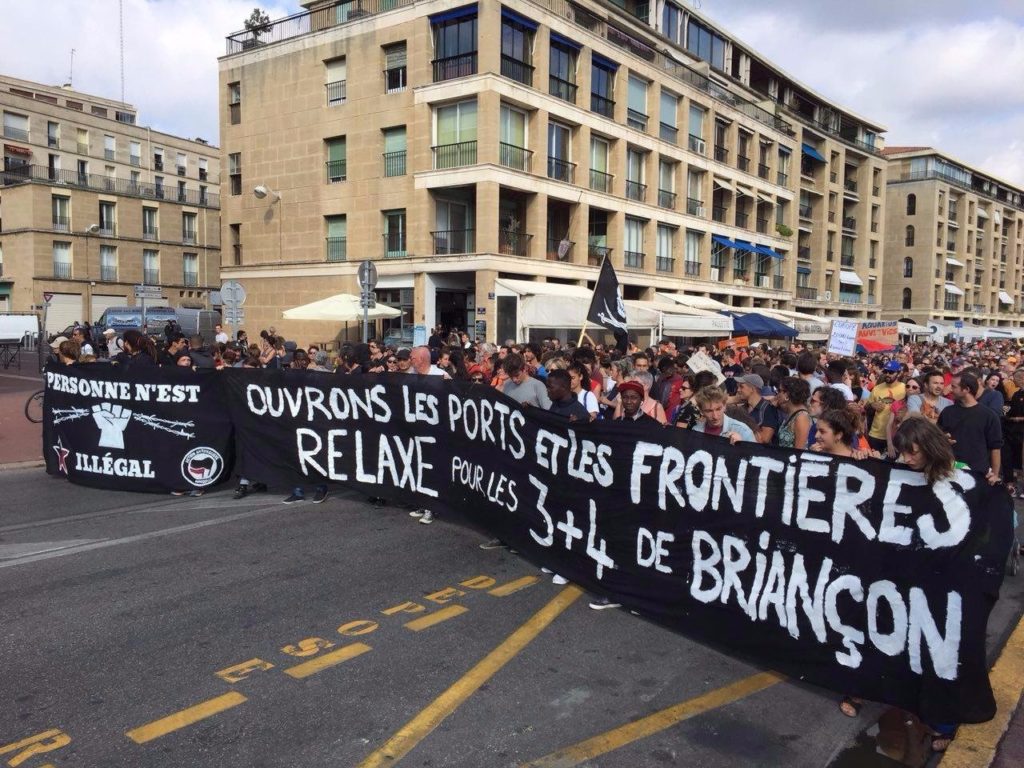 Manifestation solidaire des inculpés de Briançon