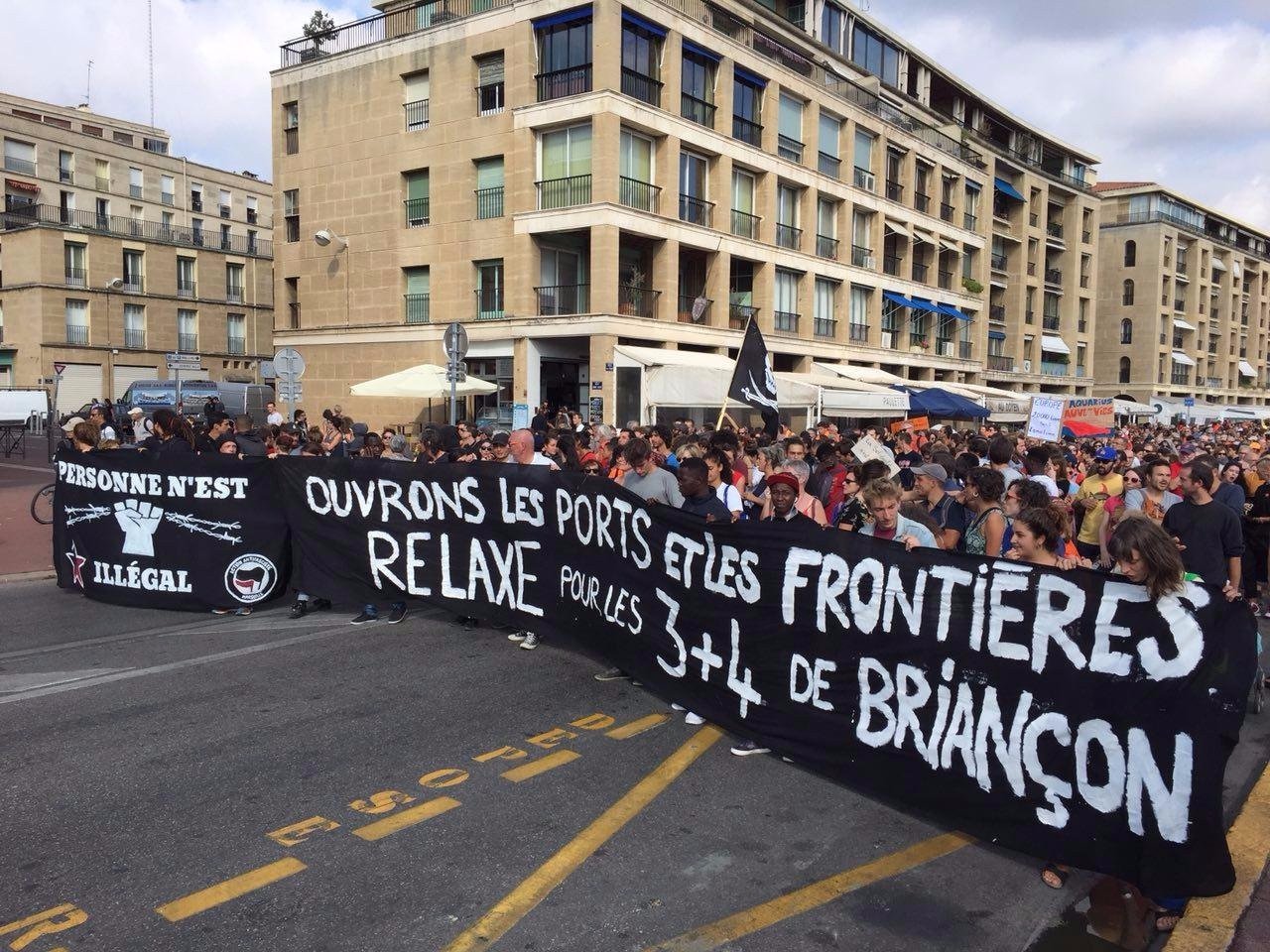 Manifestation solidaire des inculpés de Briançon