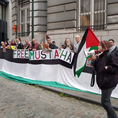 Mobilisation pour la libération de Mustapha Awad devant le Ministère des Affaires Etrangères