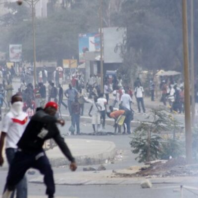 Les affrontements à Dakar