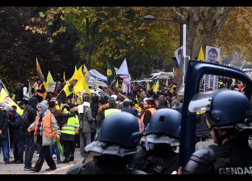 Manifestation de soutien à Öcalan à Strasbourg 
