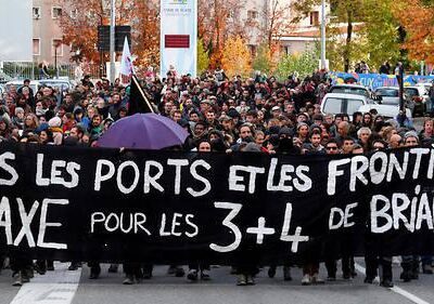 Manifestation de soutien aux 7 de Briançon