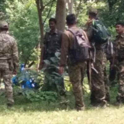 Sur les lieux de la fusillade