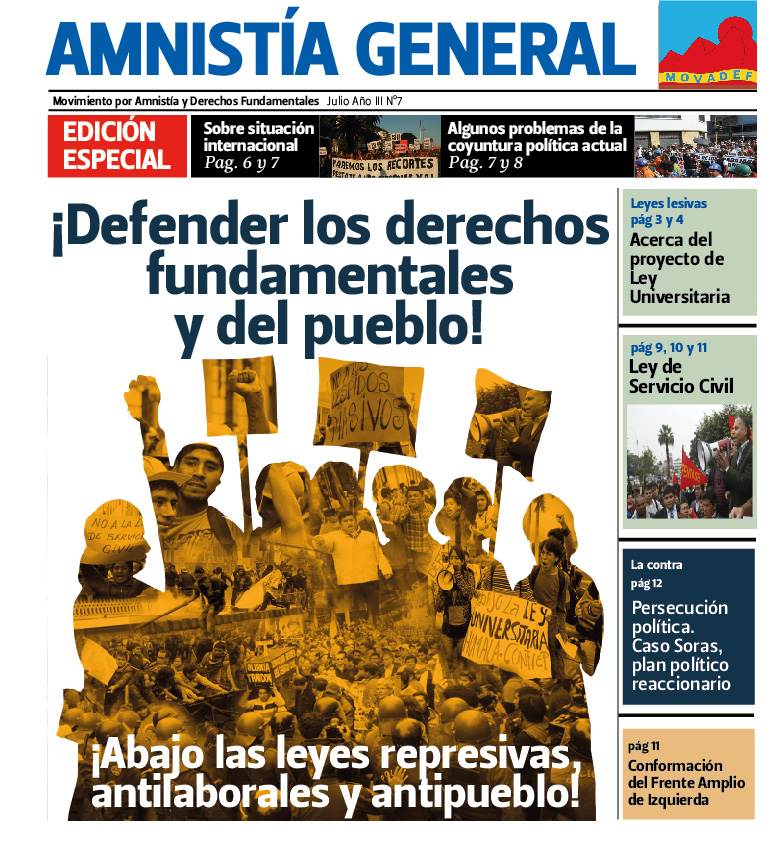  Amnistía General, périodique dont les rédacteurs sont poursuivis