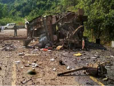 Attaque maoïste contre un véhicule blindé