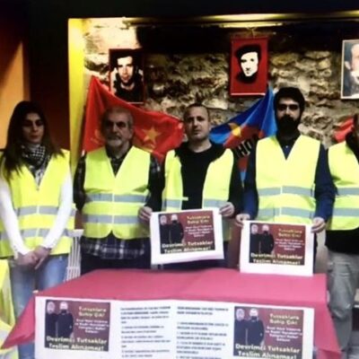 Militants de l'ADHK à Paris en grève de la faim