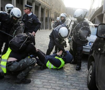 Arrestation lors d'une manifestation des gilets jaunes à Bruxelles (archive)