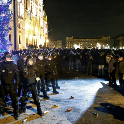 Affrontements à Budapest hier jeudi