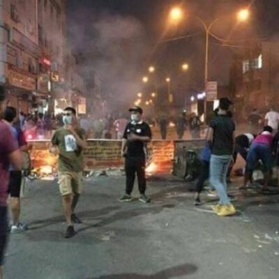 Les affrontementsc d'hier à Bassora