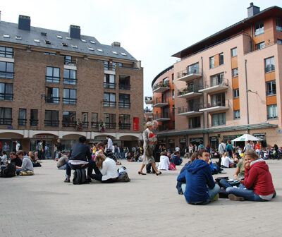 La place de l'Université à LLN