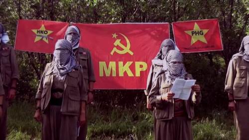 Combattants de la HKO, branche armée du MKP (Parti Communiste Maoïste)