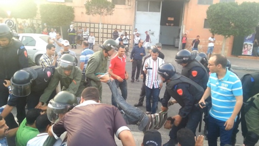 L'intervention policière à El-Ayoune