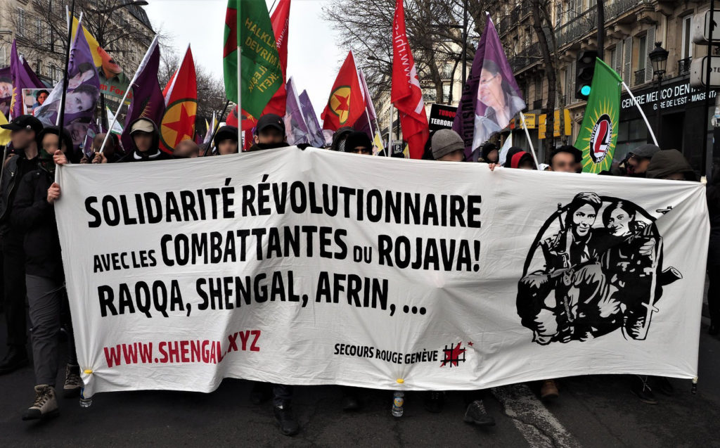 Banderole de la campagne Shengal - Secours Rouge de Genève