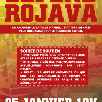 Soirée Defend Rojava