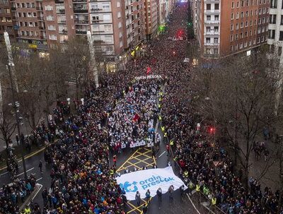 La manifestation de Bilbao