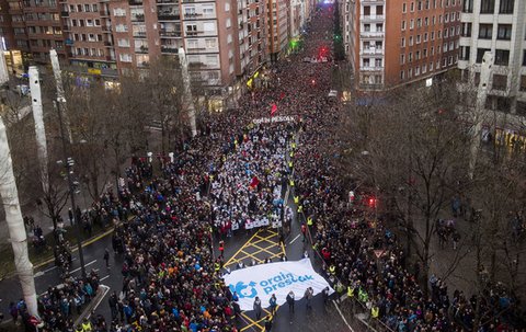 La manifestation de Bilbao