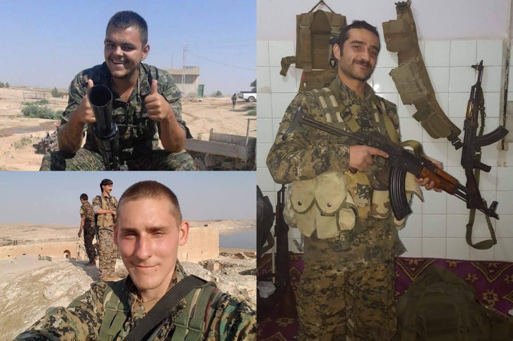 Trois volontaires britanniques au Rojava: Ozkan Odzil est à droite