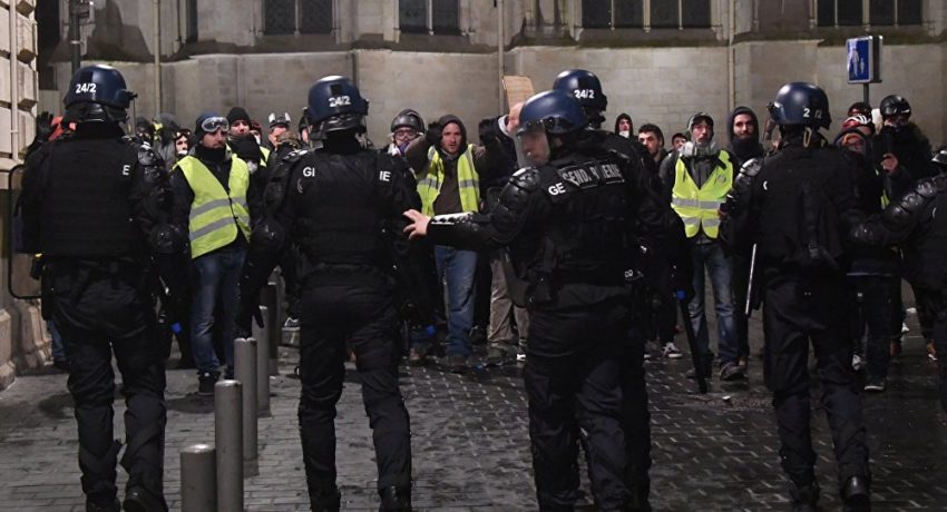 Arrestations de Gilets jaunes à Bordeaux (archive)