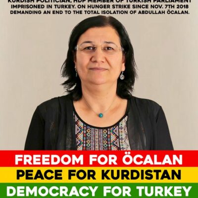 Une affiche de solidairté avec Leyla Güven (archive)