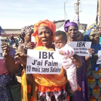 La manifestation des femmes des cheminots de mercredi