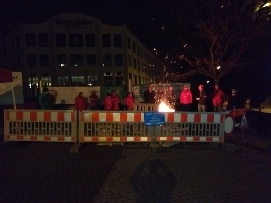 Un piquet lors la grève du 13 février 