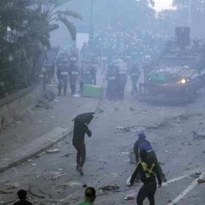 Les affrontements à Alger
