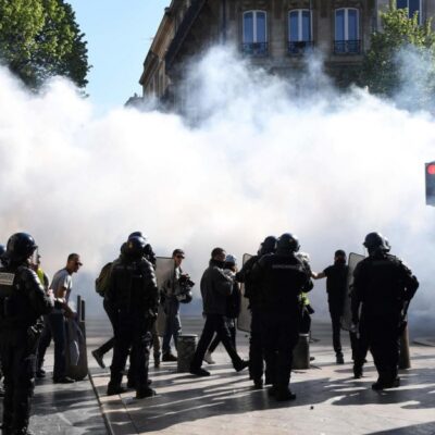 Lacymogènes à Bordeaux pour l'Acte XX
