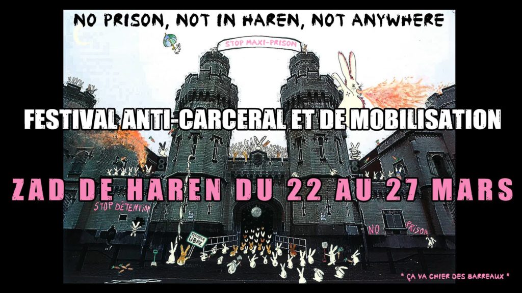 L'affiche du troisième festival anti-carcéral de Haren