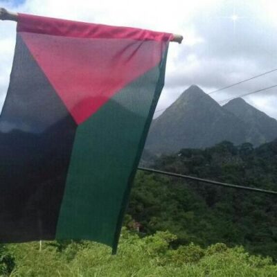 Un drapeau indépendantiste de Martinique