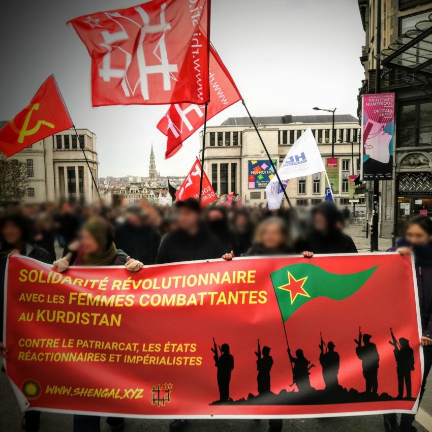 Délégation de la campagne Celox à la manifestation de l'après-midi