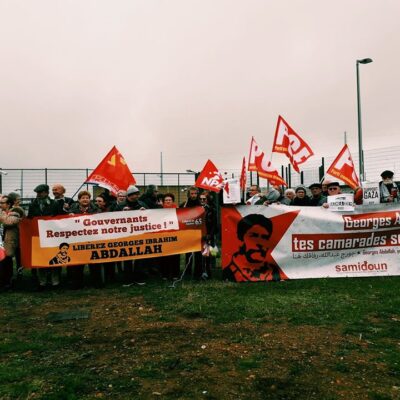 Rassemblement devant la prison de Lannemezan du 02 avril 2019 pour la libération de Georges Abdallah