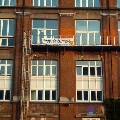 L'appel pour le 1er mai sur le bâtiment occupé