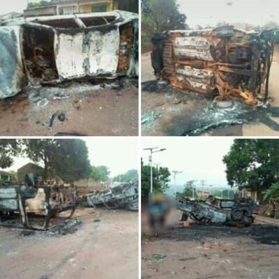 Traces des affrontements de la nuit de lundi à mardi