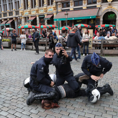 Une arrestation Grand Place