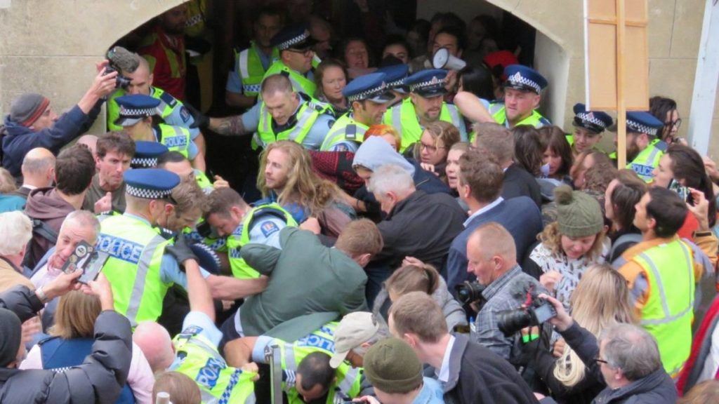 Le blocage du Dunedin Centrer