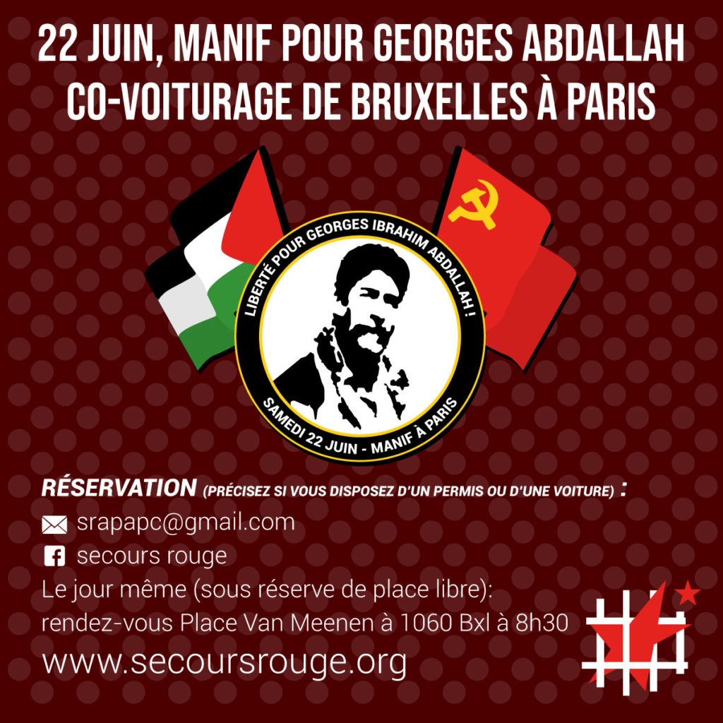 Co-voiturage pour Georges ce 22 juin.