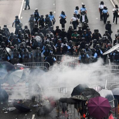 Affrontements à Hong kong ce mercredi