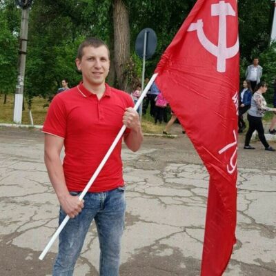 Pavel Grigorchuk lors d'une célébration de la victoire contre le fascisme nazi