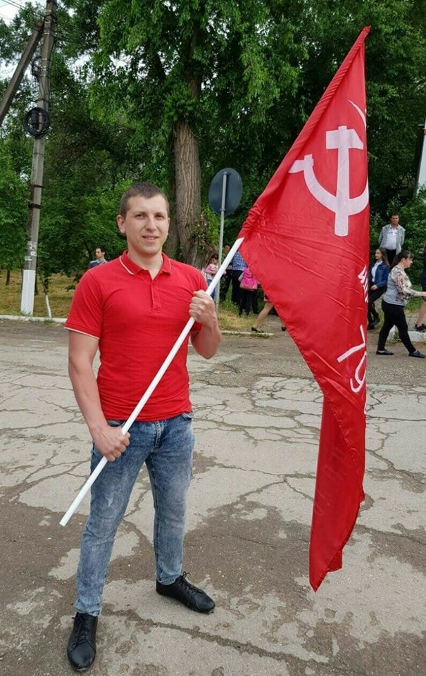 Pavel Grigorchuk lors d'une célébration de la victoire contre le fascisme nazi