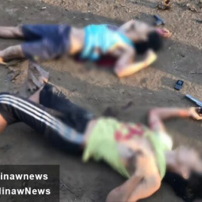 La mise en scène des corps des deux maoïstes