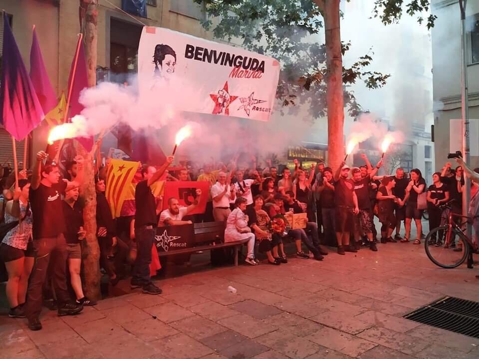 Le comité d'accueil à Barcelone