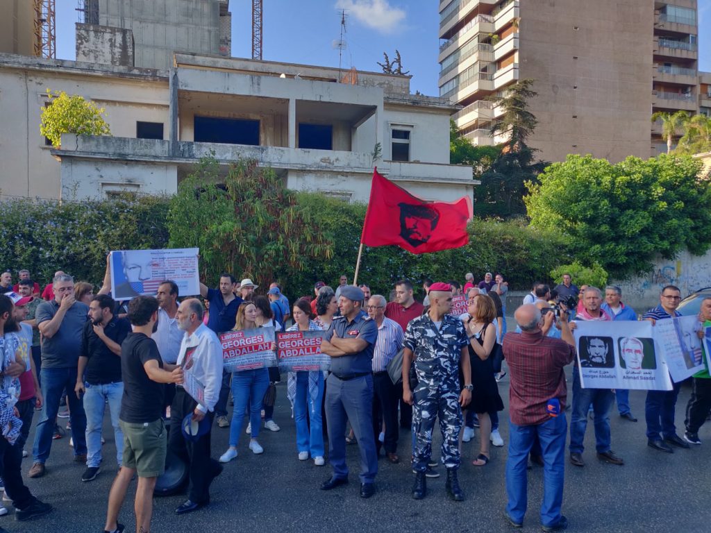 Manifestants ce dimanche à Beyrouth