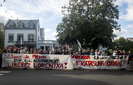 Rassemblement de solidarité avec Lorentxa Beyrie