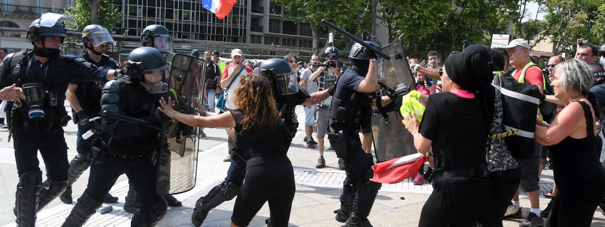 Charge policière samedi à Montpellier
