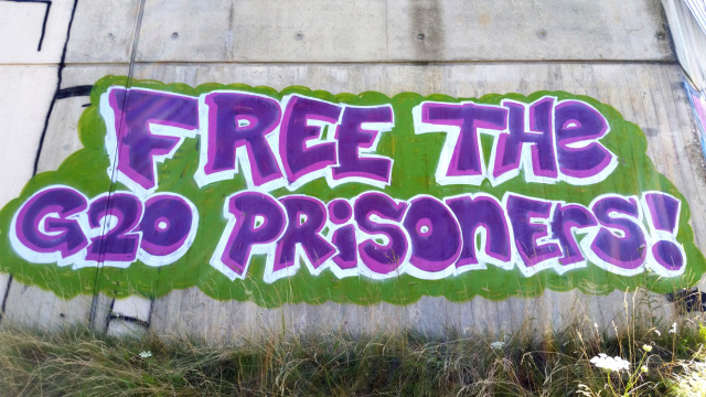Tag de 2017 en Solidarité avec les prisonniers du G20