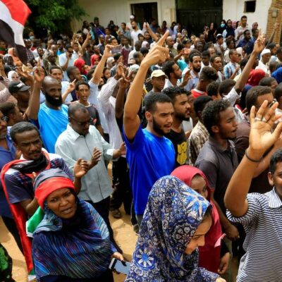 Manifestants ce dimanche à Khartoum