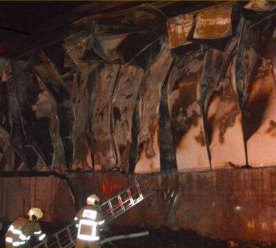 Usine détruite par le HBDH
